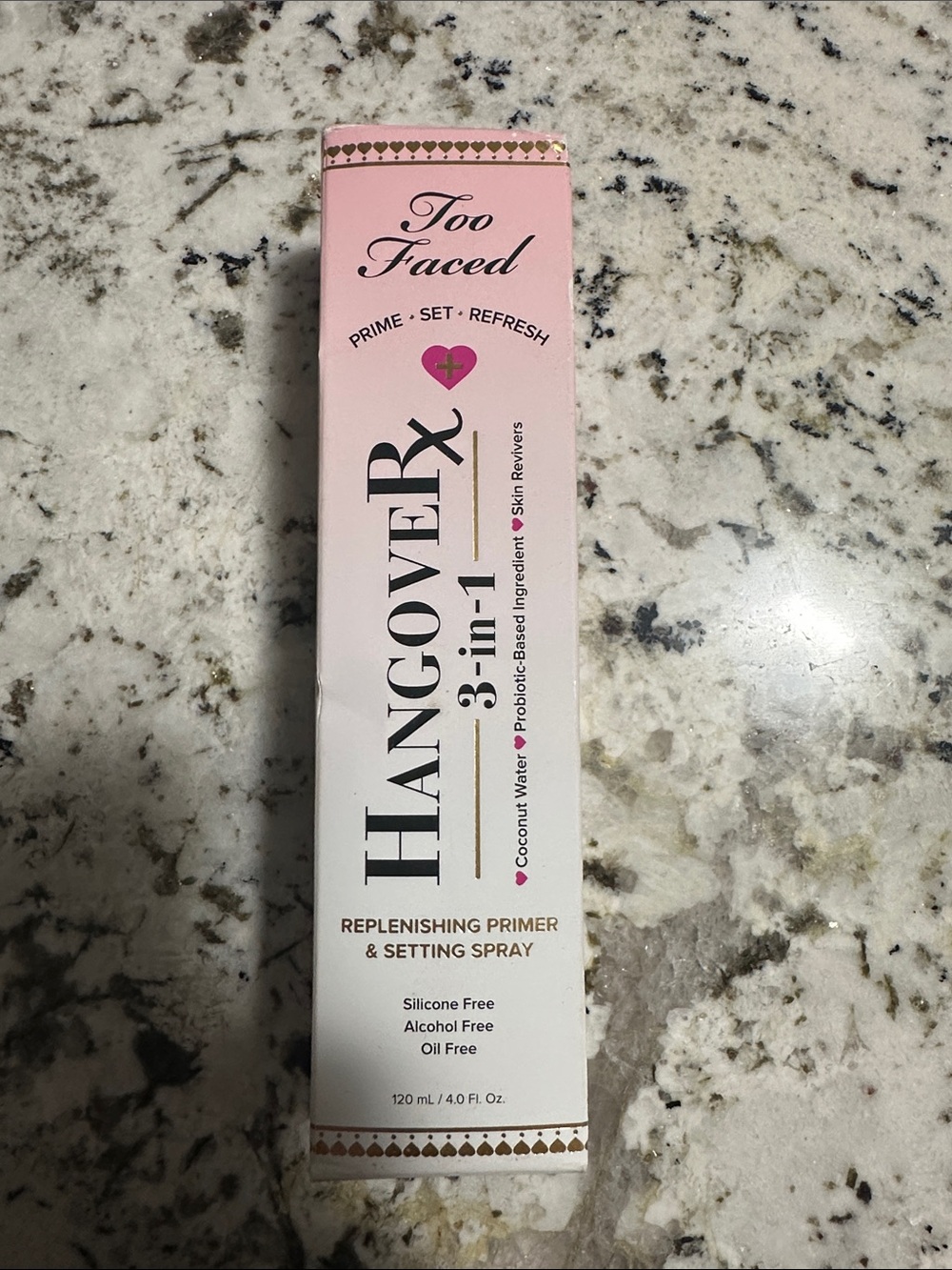 Too Faced Hangover 3-in-1 Replenishing Primer & Setting Spray - Pink